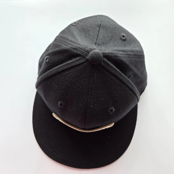 CityLocs Florida Plate Leather Patch Unicorn Black Fitted Hat Streetwear - Picture 4 of 10